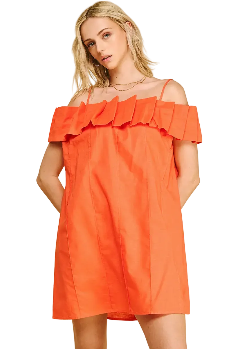 orange off the shoulder mini dress Ruffled – Soca Clothing link-moonlight-sequin-cape-sleeve-ankle-gown Taille:UK 10 Shoulder Diamante Mini Dress Lulus | Black Mesh