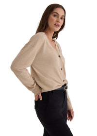 Lightweight Cardigan - Sable Sand