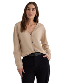 Lightweight Cardigan - Sable Sand
