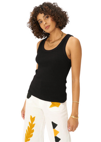 Cooper Sweater Rib Tank, MW Apricot Quartz