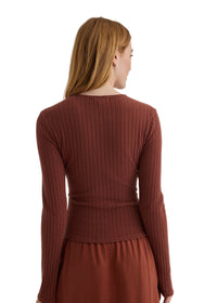 Long Sleeve Cardigan - Autumn Amber