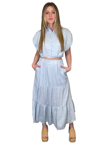 Karina Box Knit Mini Skirt