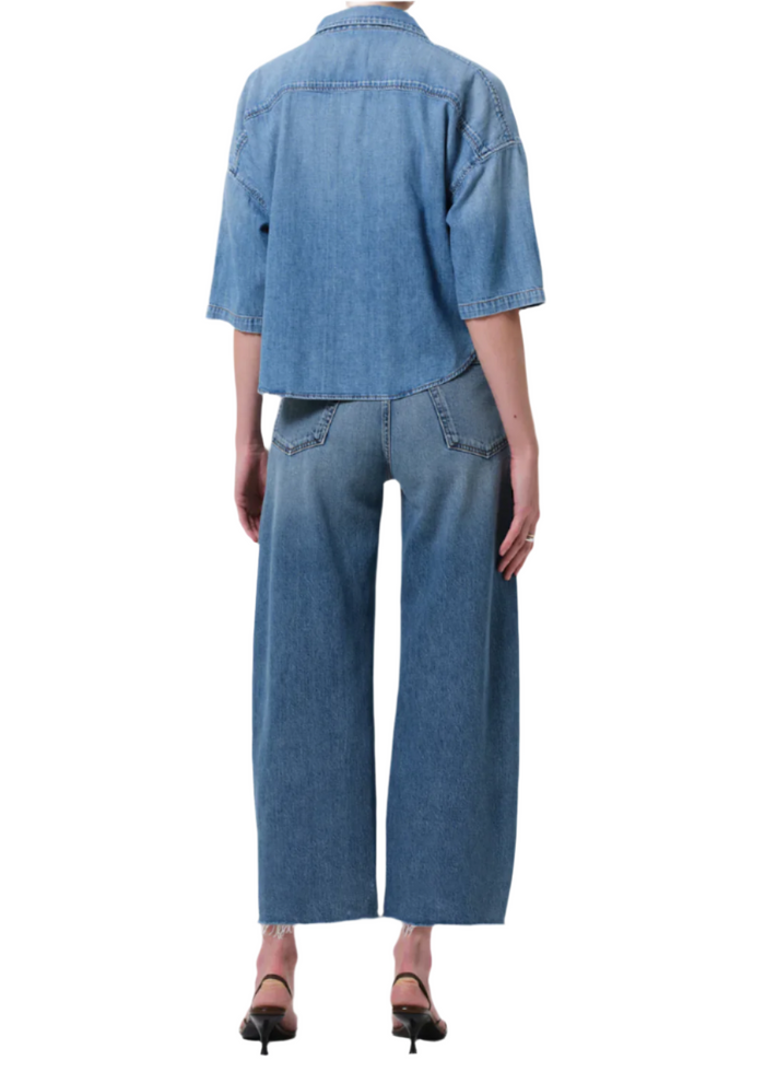 Ayla Raw Hem Crop