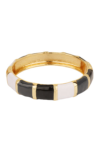 Color Coating Hinged Bangle Bracelet