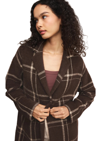 Mason Sweater Plaid Coat