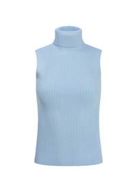 Sleeveless Turtleneck Top