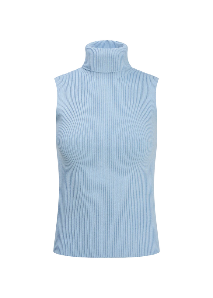 Sleeveless Turtleneck Top