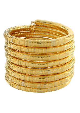 6 Row Bangle Omega Wrap Bracelet