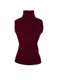 Sleeveless Turtleneck Top