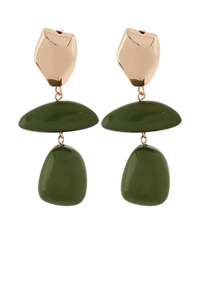 Linear Color Geometric Earrings