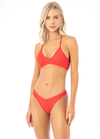 Scarlet Red River Bikini Top