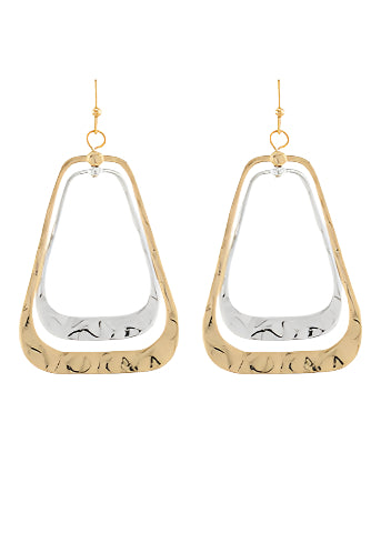 Double Trapezoid Drop Earrings