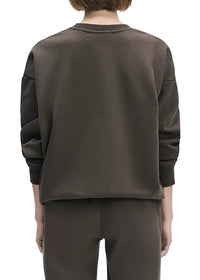 Collegiate Sweatshirt - Coffee/Gardenia