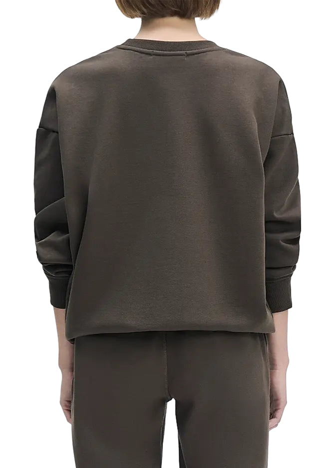 Collegiate Sweatshirt - Coffee/Gardenia