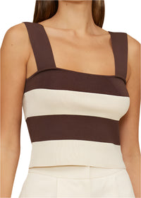 Luca Striped Knit Top