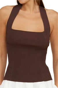 Lydia Halter Knit Top