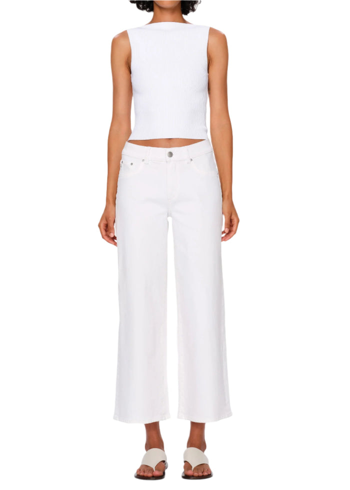 Hepburn Wide Leg: Mid Rise Ankle