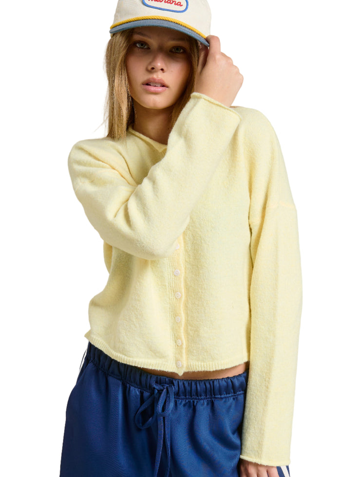 Butter Essential Button Down Cardigan