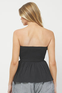 Peplum Tube Top