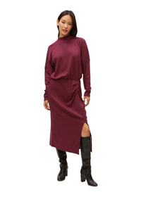 Lila Blouson Midi Dress
