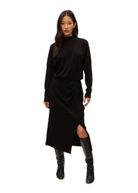 Lila Blouson Midi Dress