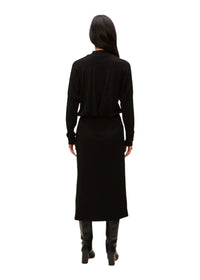 Lila Blouson Midi Dress