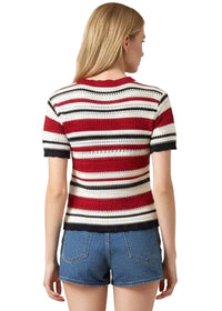 Striped Short Sleeve Top