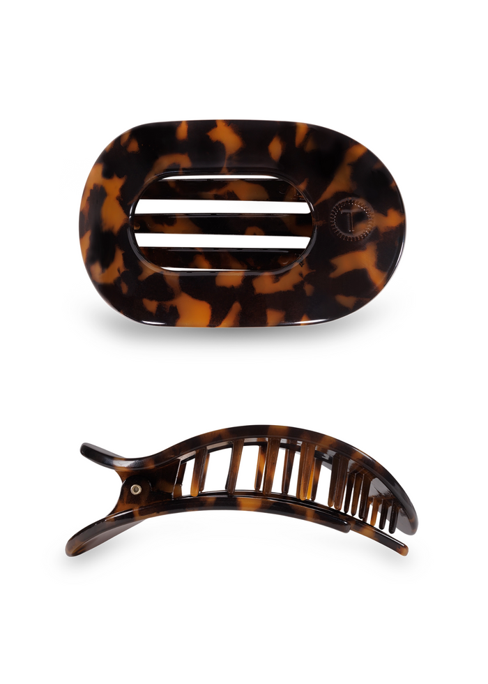 Tortoise Small Flat Round Clip