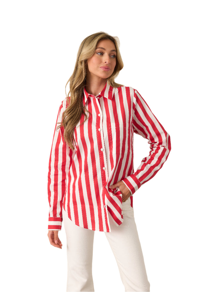 Paula Button Top