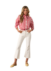 Paula Button Top