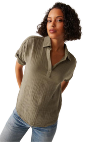 Gigi Popover Double Gauze Top