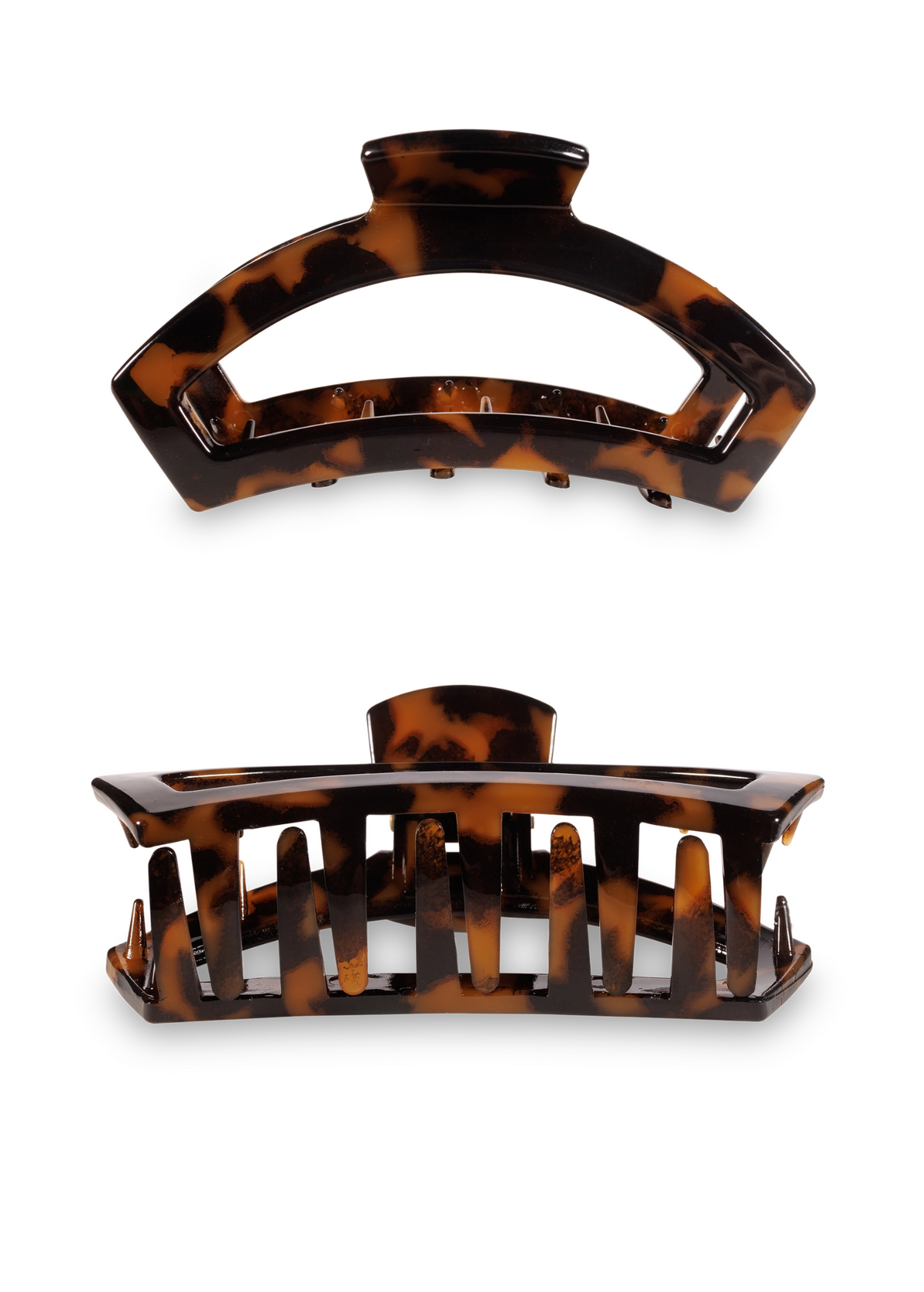 Open Medium Hair Clip - Tortoise