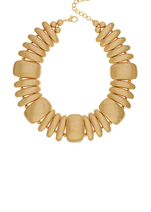 Vintage Gold Multi Dome Shaped Necklace