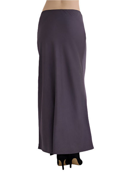 Side Slit Biax Maxi Skirt