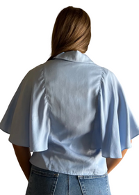 Poncho Style Button Down Shirt
