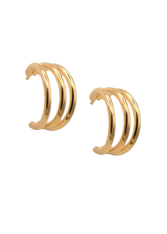 Retrograde Earrings - Gold