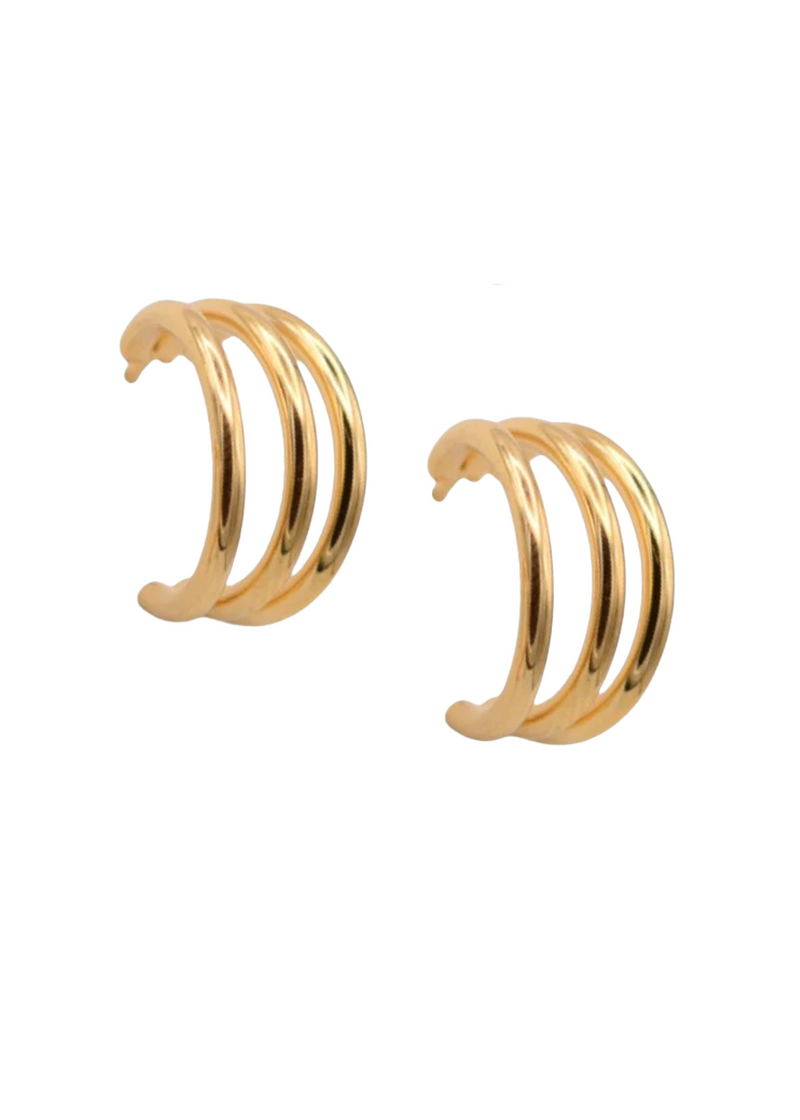 Retrograde Earrings - Gold
