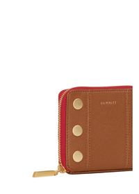 5 North Wallet - Mahogany Pebble/Brushed Gold