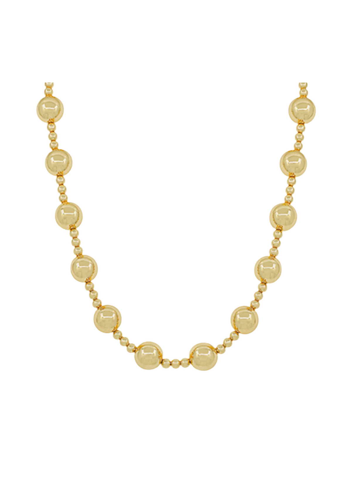 14mm CCB Ball Station Necklace