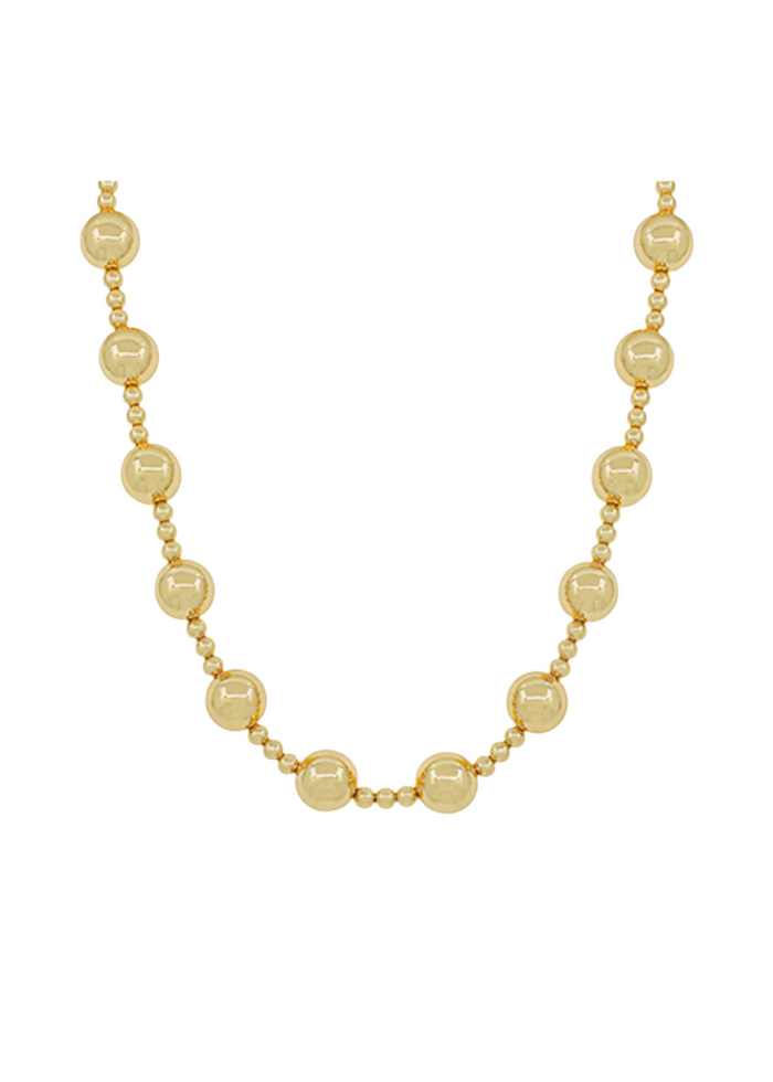 14mm CCB Ball Station Necklace