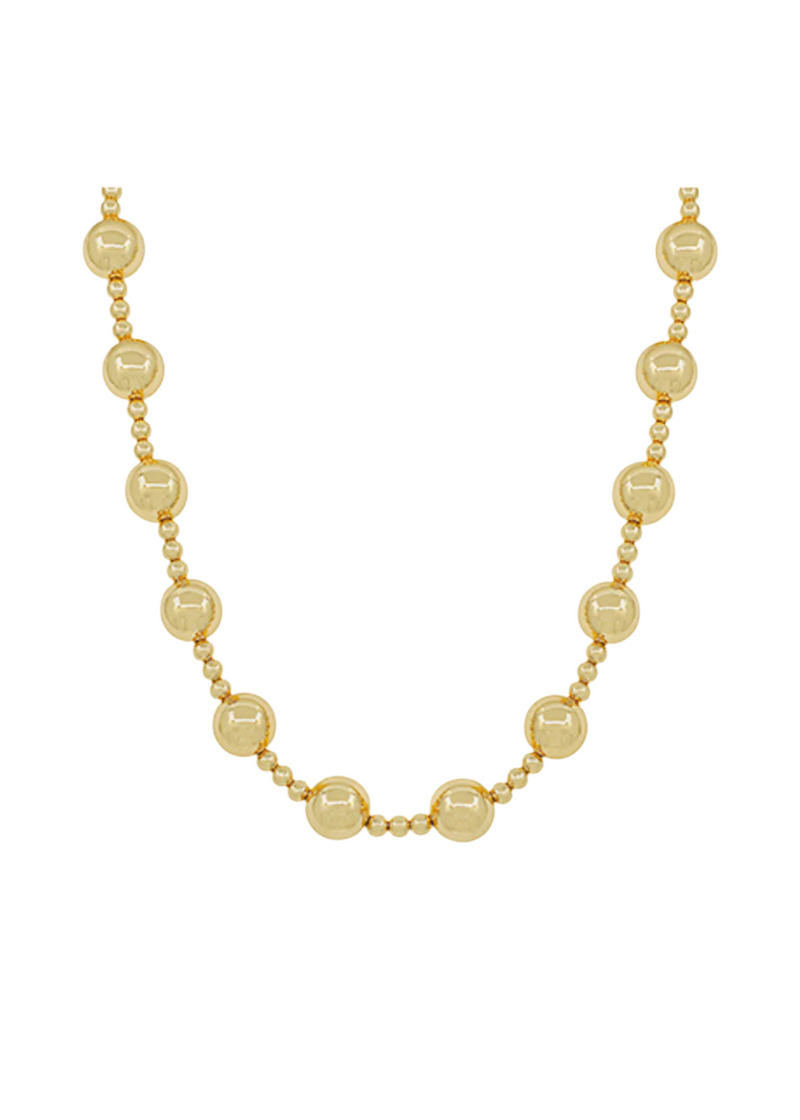 14mm CCB Ball Station Necklace