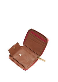 5 North Wallet - Mahogany Pebble/Brushed Gold