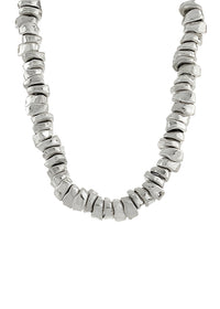 Organic Shape Metal Necklace