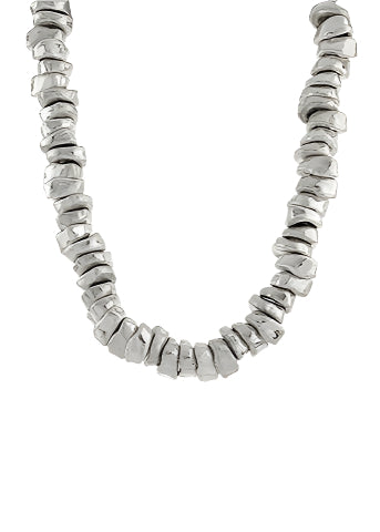 Organic Shape Metal Necklace