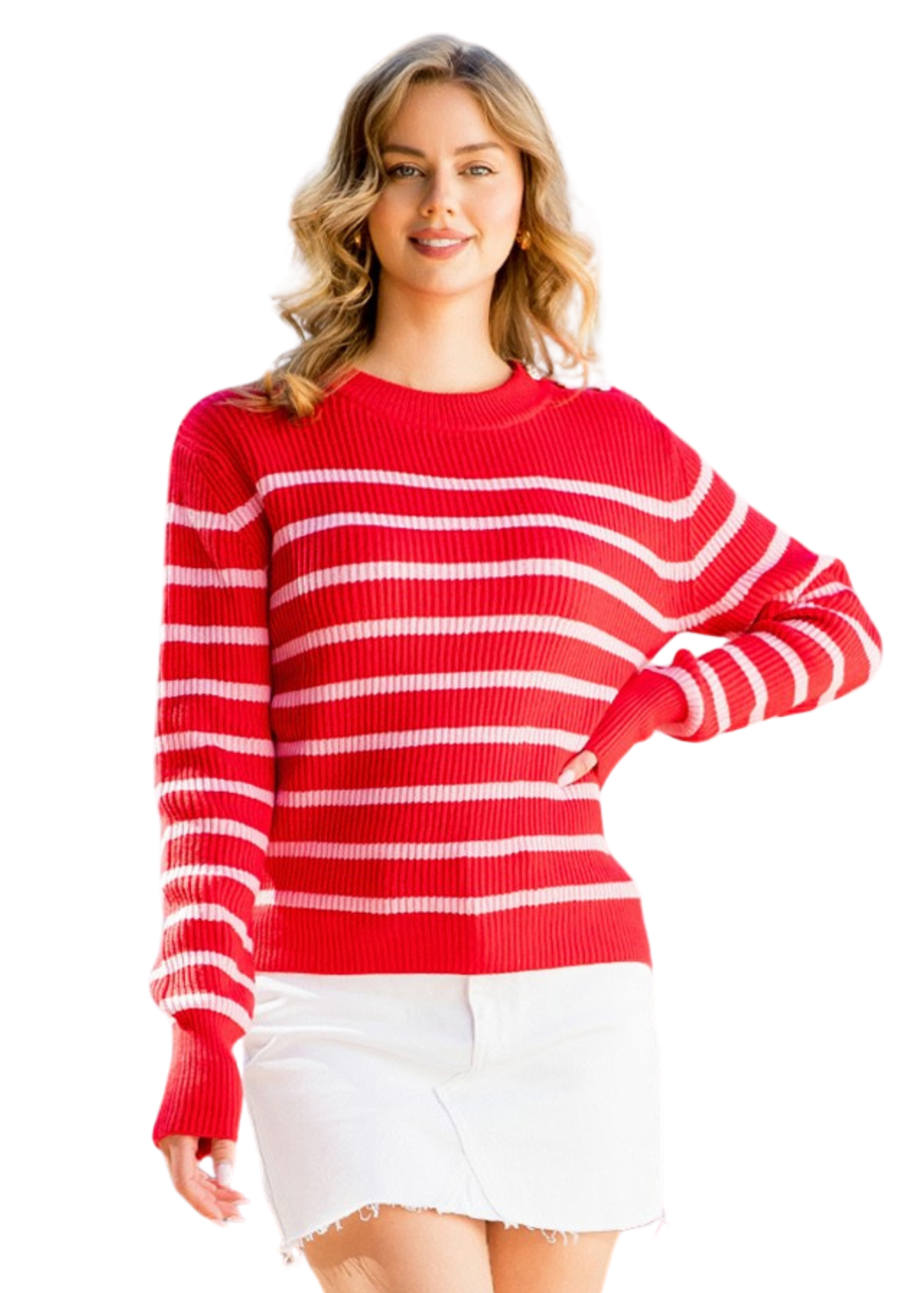 Striped Knit Sweater