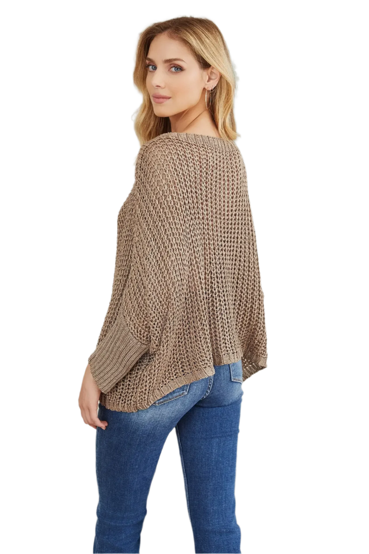 Boatneck Drop Shoulder Sweater