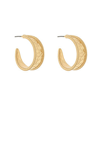 25mm Hammered Metal Hoops