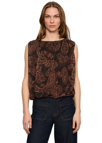 Clover Mesh Bubble Shell Top