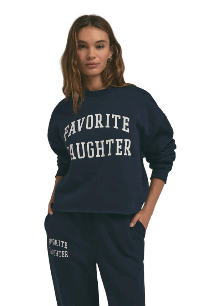 Cropped Collegiate Sweatshirt