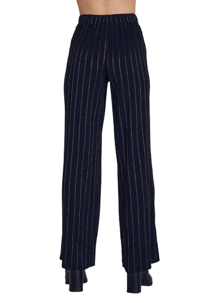 Elastic Back Wide Leg Pant